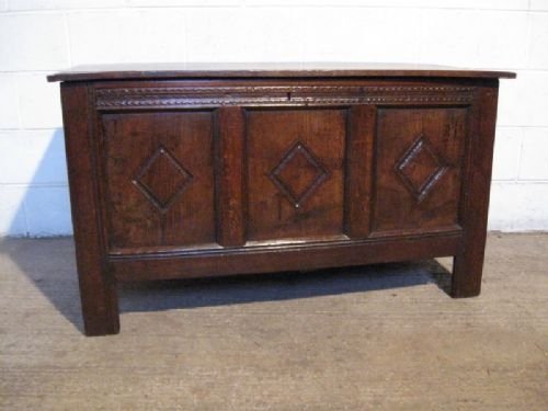 Antique James 11 Country Oak Coffer C1680