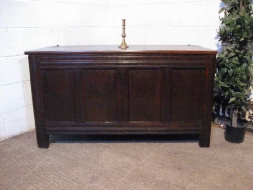 Large Antique Georgian Oak Coffer C1780