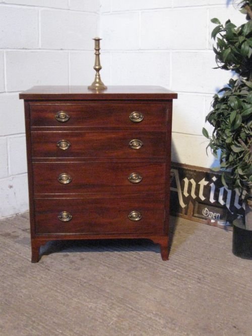 Antique Georgian Mahogany Small Cabinet Commode C1780