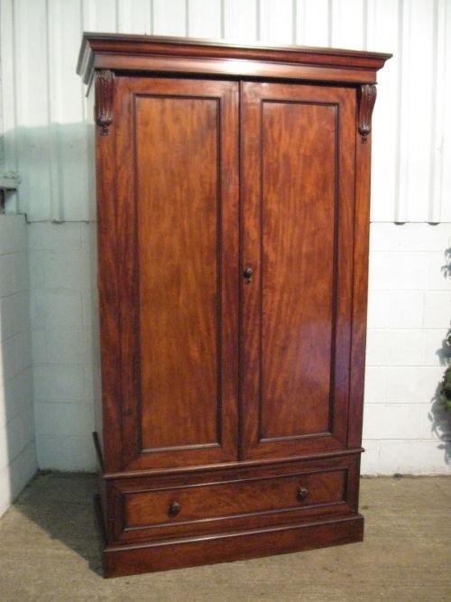 Superb Antique Victorian Wardrobe Compactum Armoire C1860