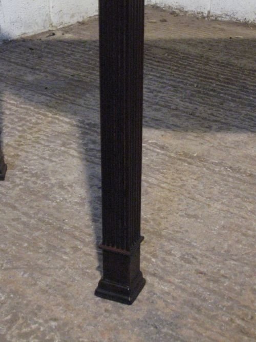 fig 1. LOVELY REGENCY DARK MAHOGANY FOLD OVER DEMI LUNE GAMES TABLE C1800