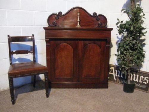 Attractive Small Victorian Mahogany Chiffonier Sideboard C1860