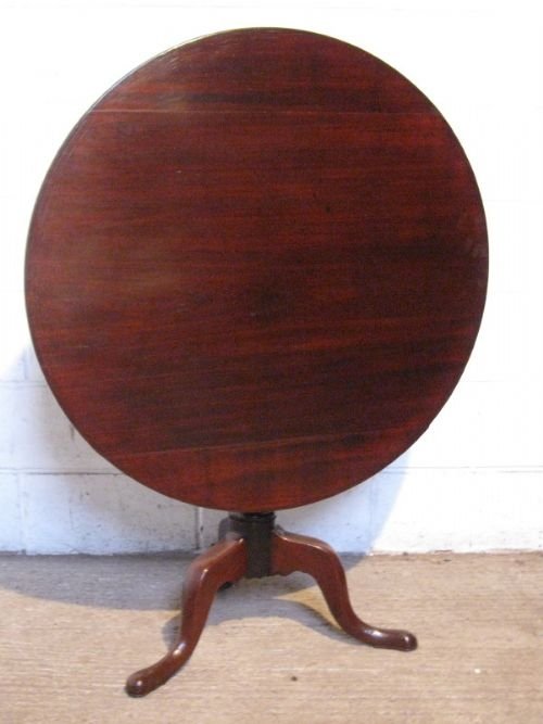 Antique Georgian Mahogany Tilt Top Supper Table C1780
