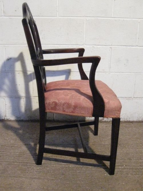 fig 1. GEORGIAN REGENCY MAHOGANY SIDE HALL DESK CHAIR C1780