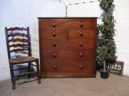 Large Georgian Country Oak Chest of Drawers C1780
