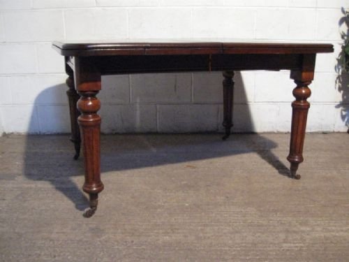 Lovely Victorian Solid Oak Extending Wind Out Dining Table C1880