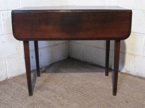 fig 1. ANTIQUE GEORGIAN COUNTRY OAK PEMBROKE TABLE C1780