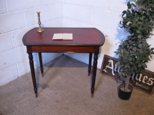 Small Antique Victorian Mahogany Writing Table Desk C1880