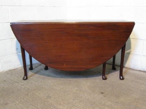 Large Antique Georgian Mahogany Drop Leaf Gate Leg Table C1780