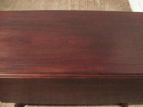 fig 1. GEORGIAN CUBAN MAHOGANY DROP LEAF DINING TABLE C1780