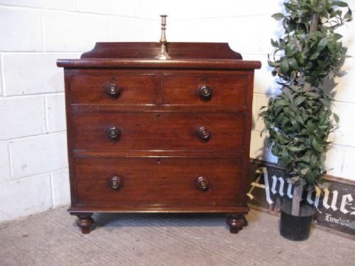 Small Antique Victorian Mahogany Chest of Drawers C1880