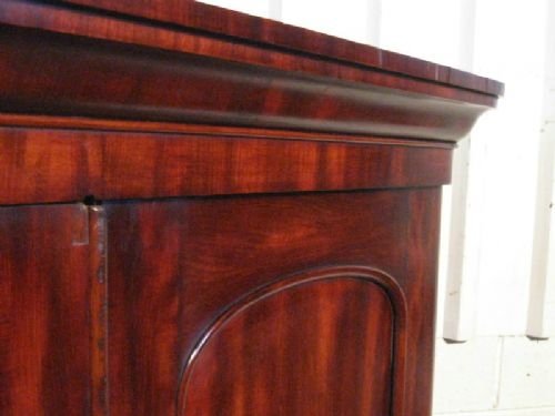 fig 2. LOVELY ANTIQUE VICTORIAN FLAMED MAHOGANY WARDROBE ARMOIRE C1860 WDB140/30.8
