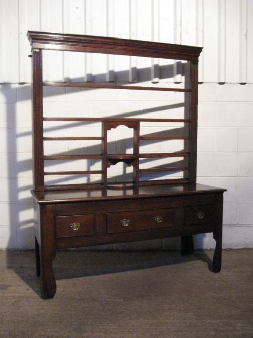 Gorgeous Georgian Oak Dresser with Delft Rack C1780