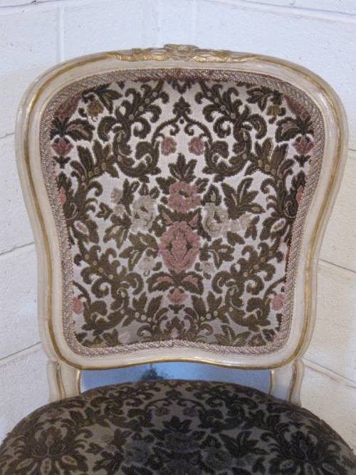 fig 1. SUPERB ANTIQUE PAIR EARLY VICTORIAN FRENCH FAUTEUIL SALON CHAIRS C1850