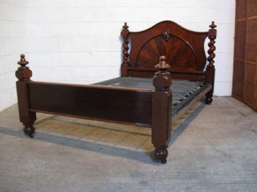Victorian Mahogany Double Bedstead C1880