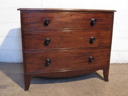 Small Antique Regency Mahogany Chest of Drawers C1800