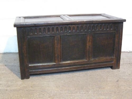 Original Early Georgian Oak Coffer C1720