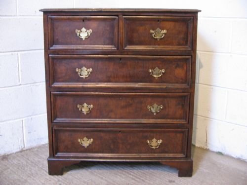 Superb Victorian Walnut Chest of Drawers C1880 Georgian Revival