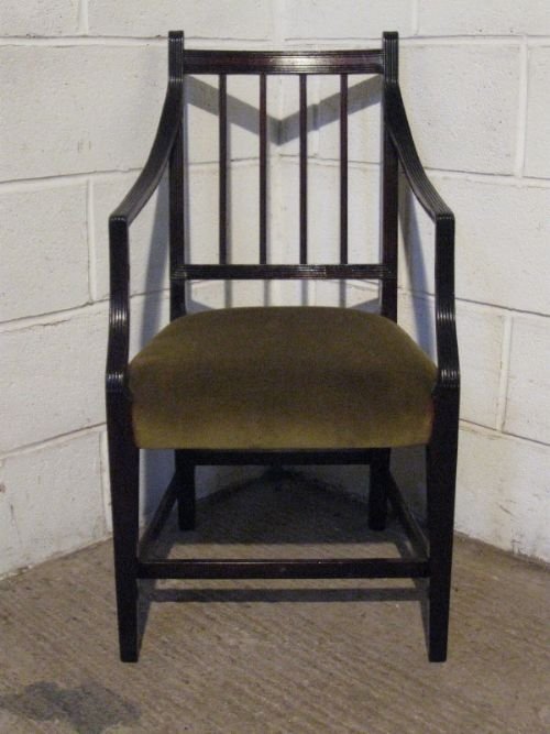 Antique Regency Mahogany Side Desk Chair C1800