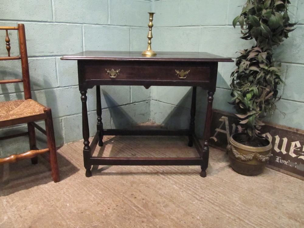 ANTIQUE LATE 18TH CENTURY GEORGIAN OAK SIDE TABLE C1790