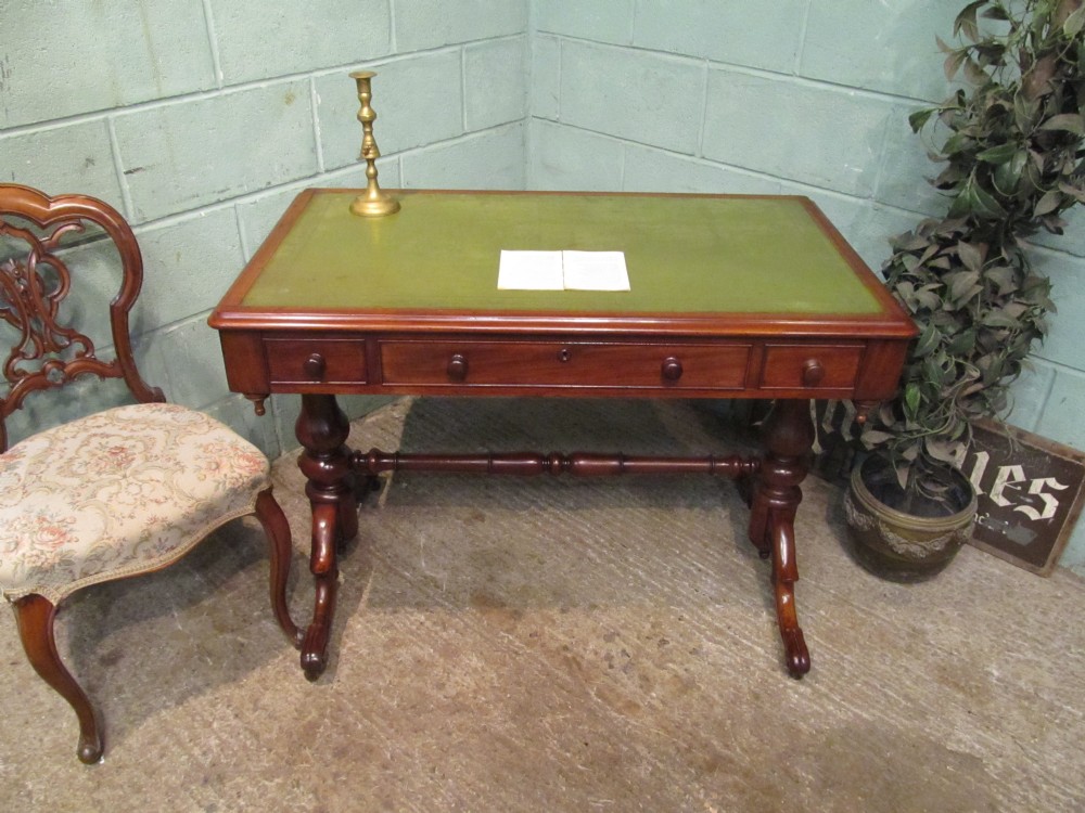 Antique Victorian Mahogany Writing Table Desk c1880
