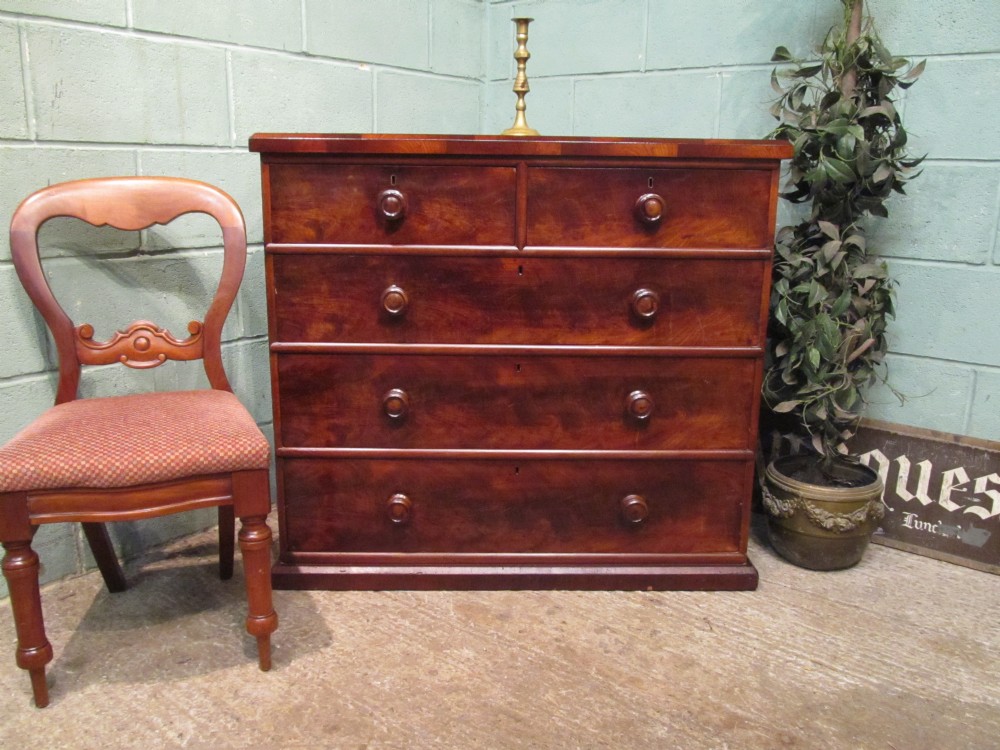 Antique Victorian Mahogany Chest of Drawers C1880
