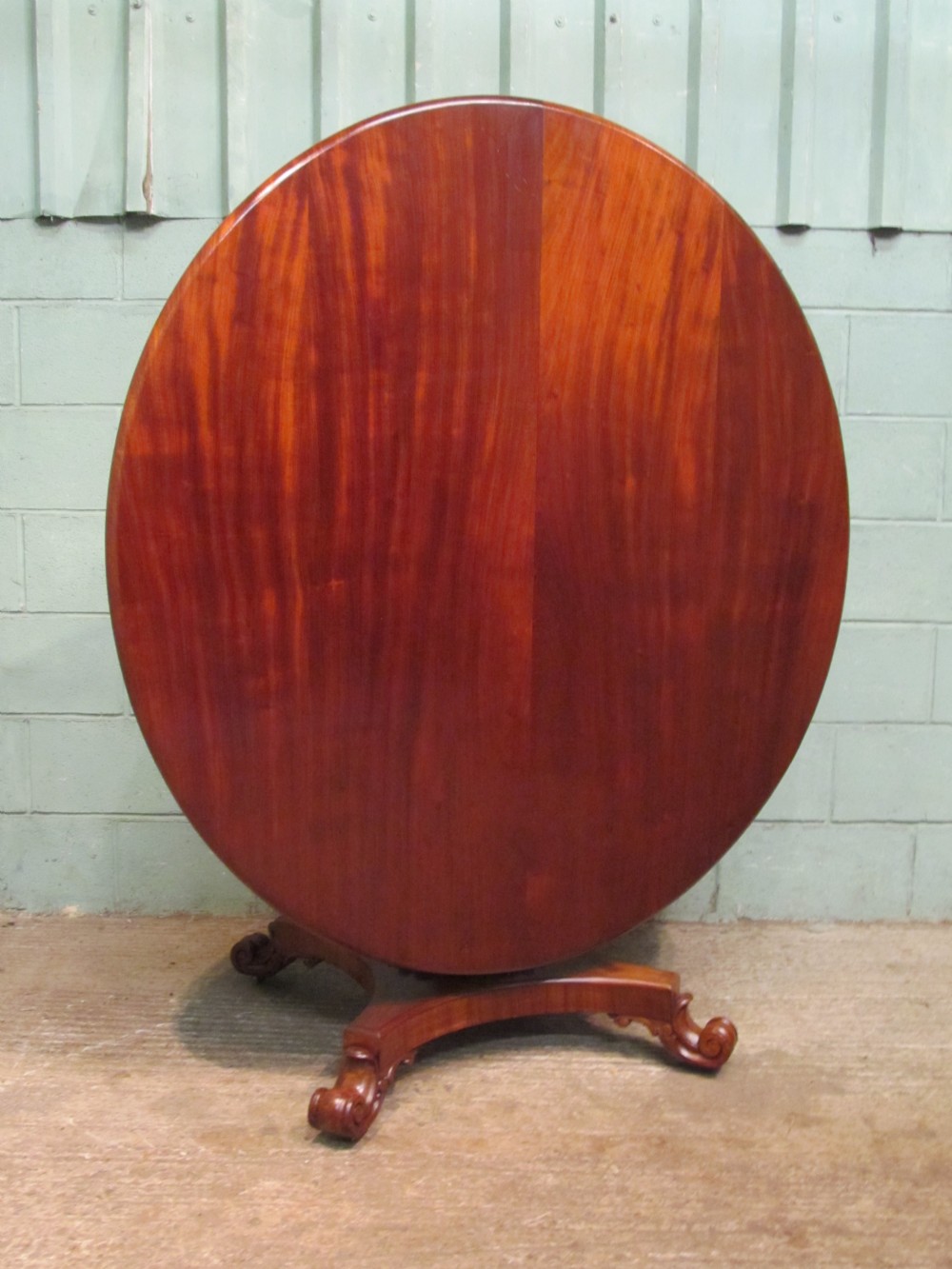 Antique William 1V Mahogany Tilt Top Dining Table C1830 Seats 6-8 