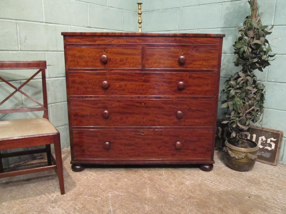 Antique Victorian Mahogany Chest of Drawers c1880