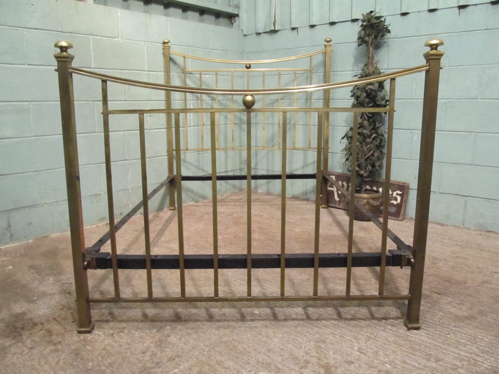 Antique Victorian Brass Double Bed c1880