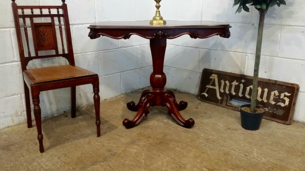 ANTIQUE VICTORIAN MAHOGANY SIDE CENTRE TABLE C1880