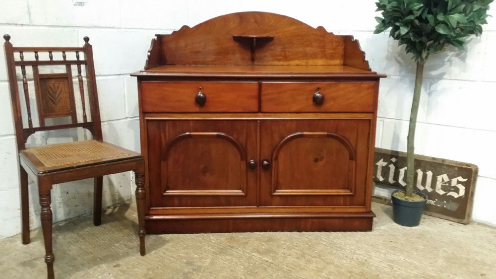 ANTIQUE VICTORIAN MAHOGANY WASHSTAND CUPBOARD C1880
