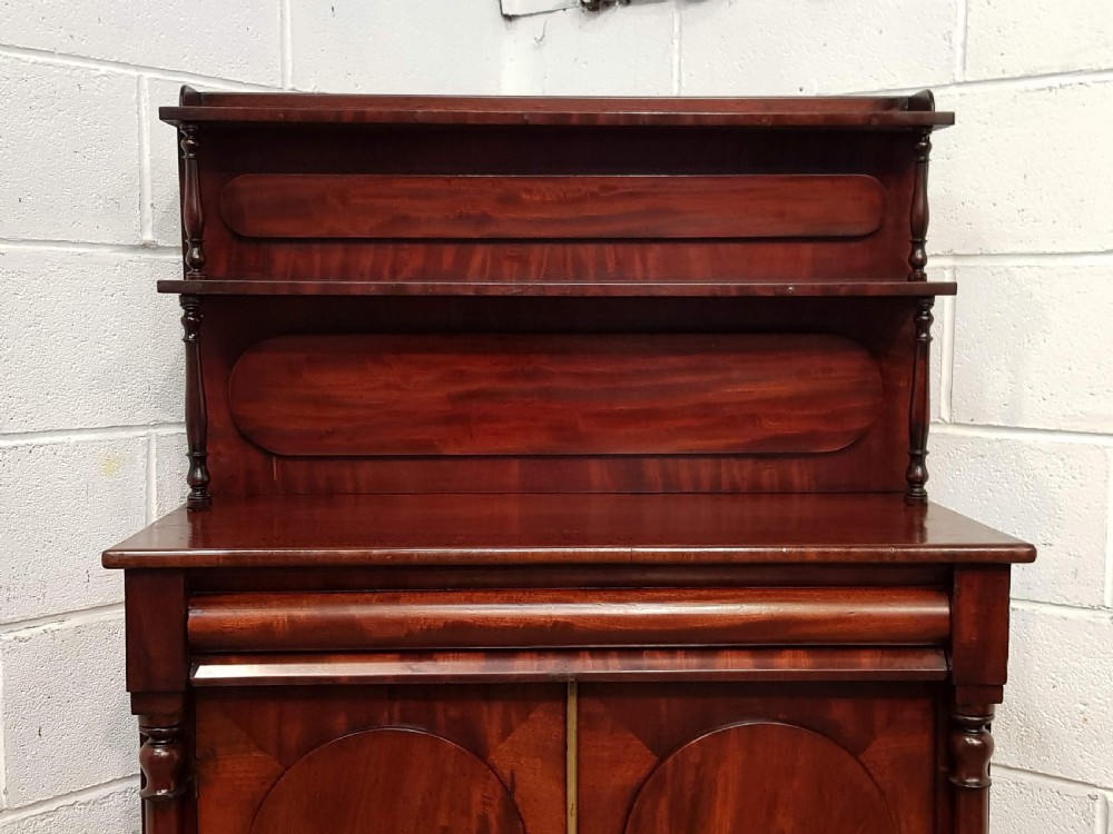 ANTIQUE SMALL WILLIAM 1V MAHOGANY CHIFFONIER C1830 View III