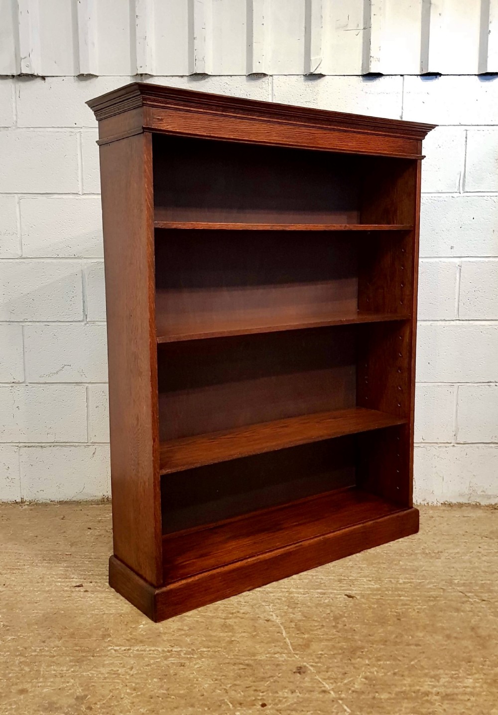 ANTIQUE VICTORIAN OAK BOOKCASE C1880 View IV