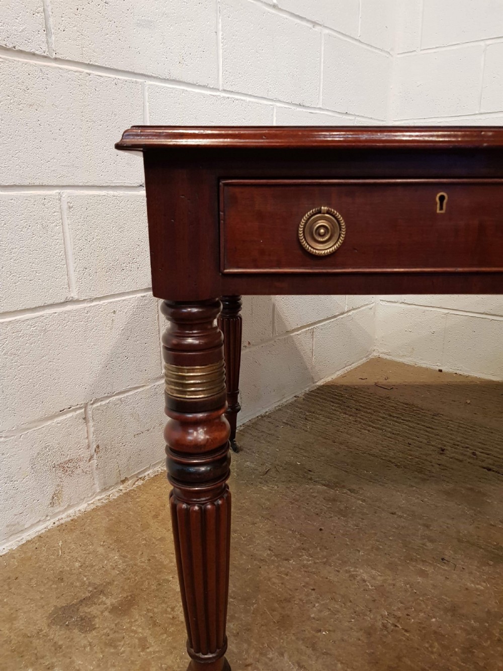 ANTIQUE WILLIAM 1V MAHOGANY PARTNERS DESK WITH GILLOWS LEGS C1830 View VII