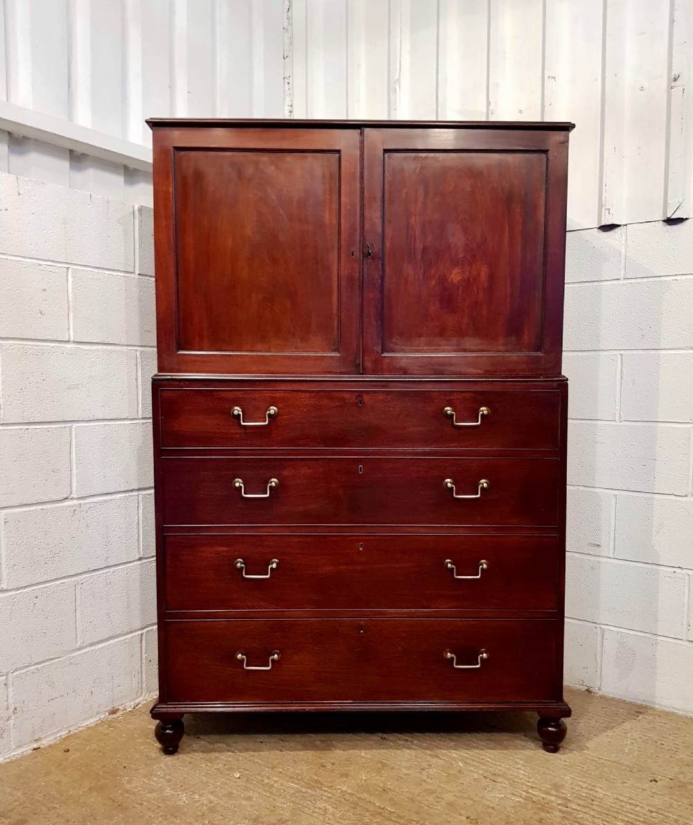 ANTIQUE 18TH CENTURY MAHOGANY TALLBOY CHEST OF DRAWERS C1780 View V