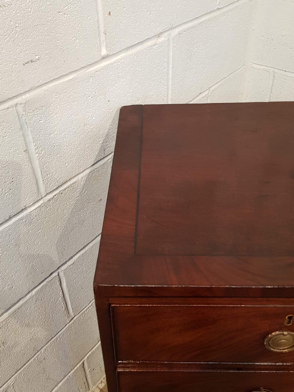 ANTIQUE REGENCY MAHOGANY CHEST OF DRAWERS C1820 View III