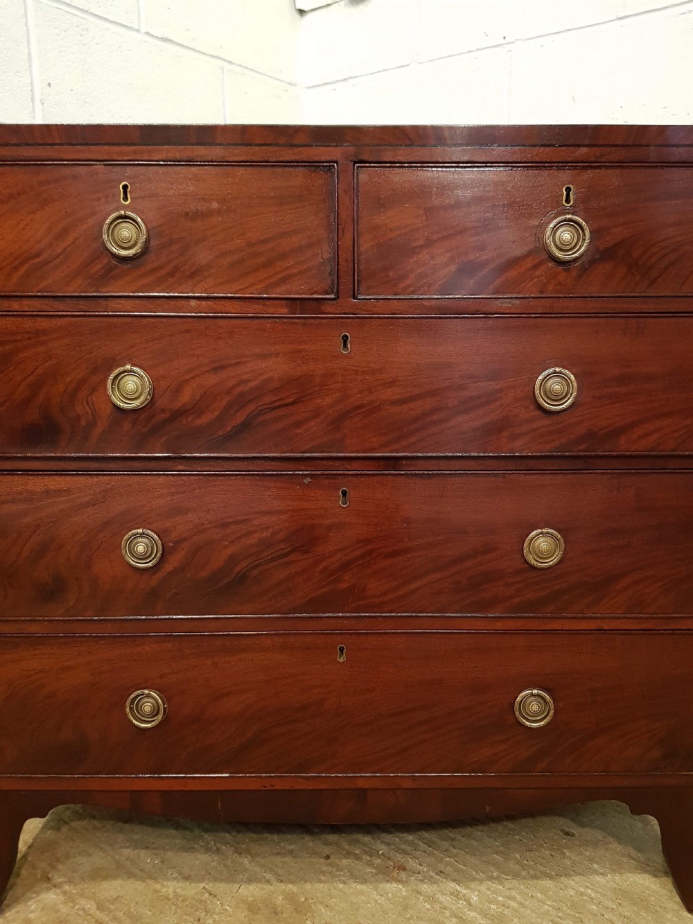 ANTIQUE REGENCY MAHOGANY CHEST OF DRAWERS C1820 View VII