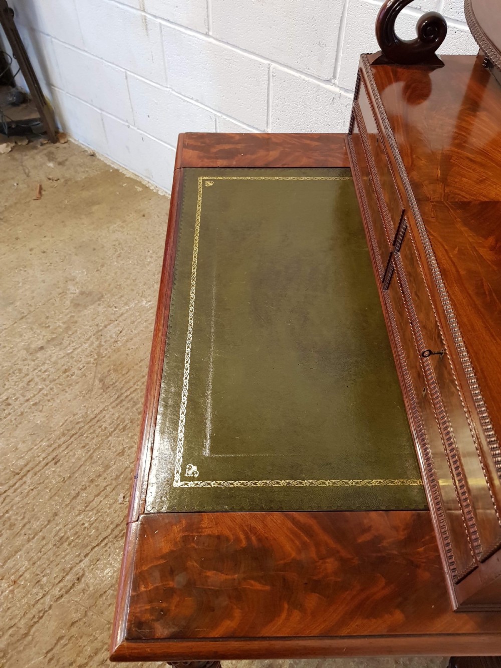 ANTIQUE WILLIAM 1V MAHOGANY MIRROR BACKED GILLOWS WRITING DESK C1830 View VII