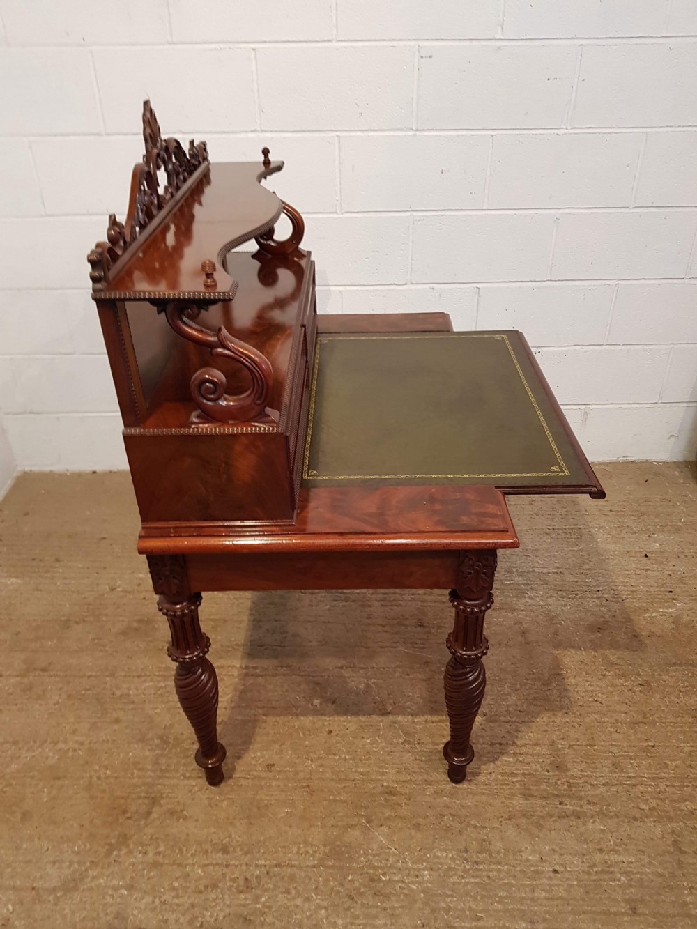 ANTIQUE WILLIAM 1V MAHOGANY MIRROR BACKED GILLOWS WRITING DESK C1830 View XI