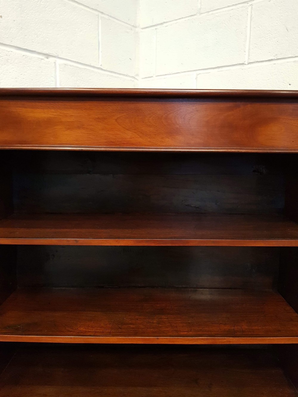 ANTIQUE VICTORIAN MAHOGANY OPEN BOOKCASE C1880 View III
