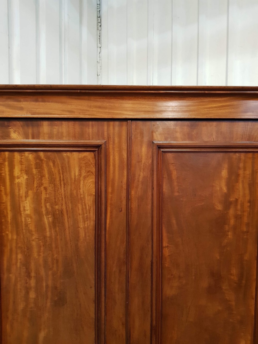 ANTIQUE WILLIAM 1V MAHOGANY DOUBLE WARDROBE C1830 View III