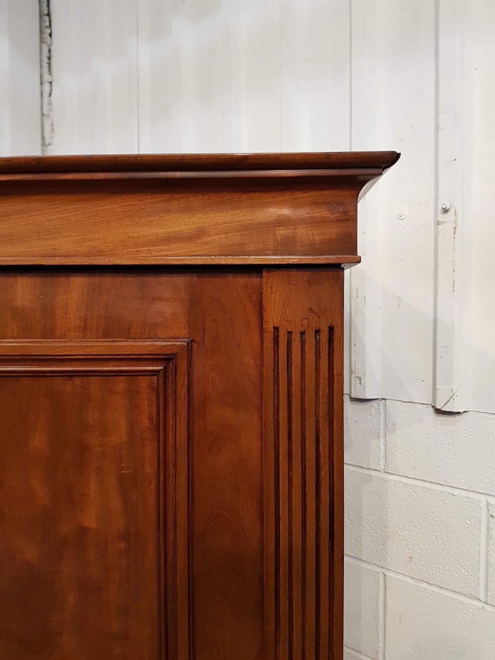 ANTIQUE WILLIAM 1V MAHOGANY DOUBLE WARDROBE C1830 View IV