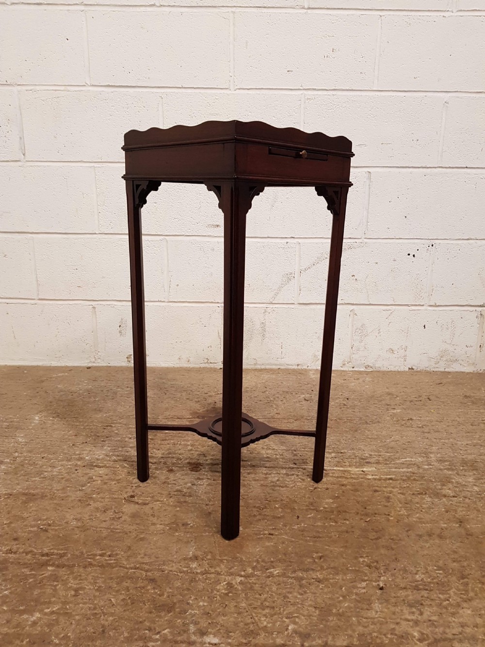 ANTIQUE PAIR EDWARDIAN CHIPPENDALE CUBAN MAHOGANY NIGHT STANDS C1900 View VIII
