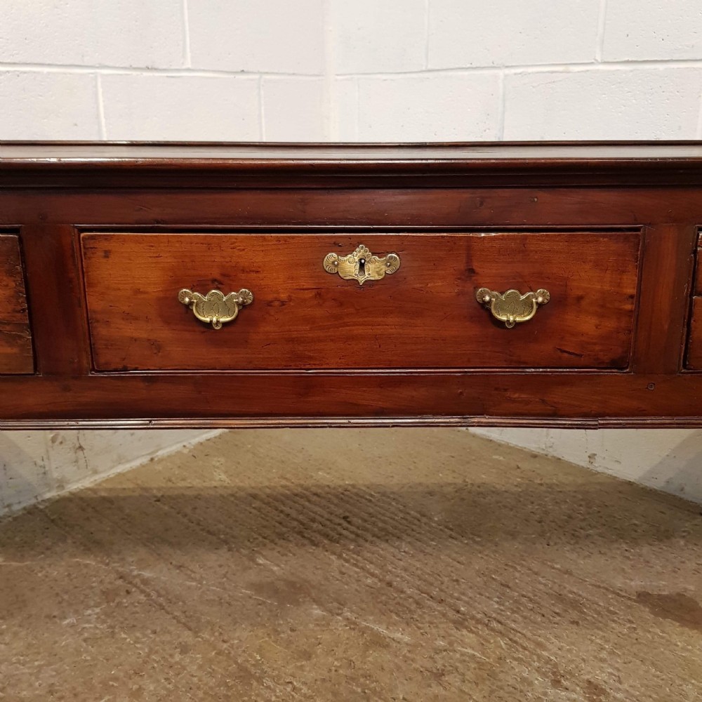 ANTIQUE 18TH CENTURY PERIOD OAK & YEW DRESS BASE SIDEBOARD C1760 View V