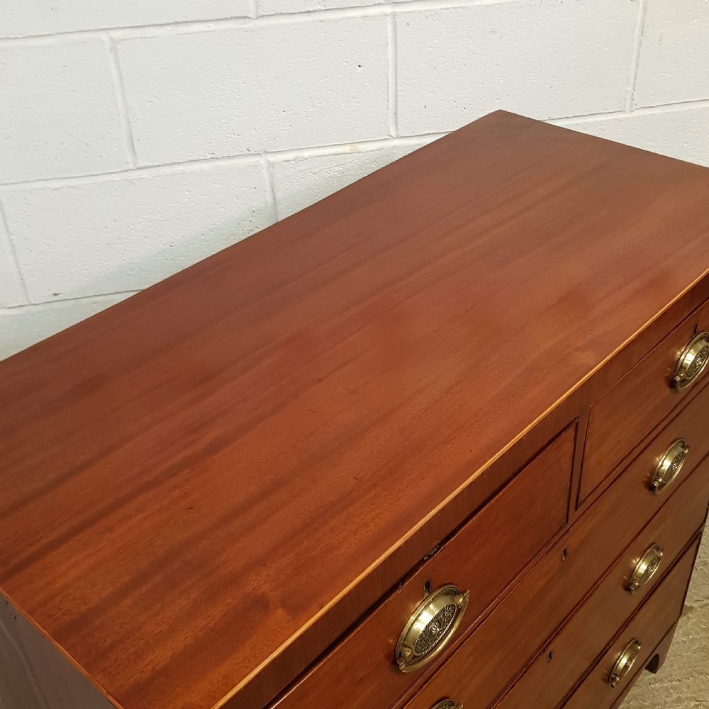 ANTIQUE REGENCY MAHOGANY CHEST OF DRAWERS C1820 View III