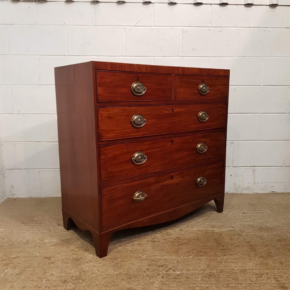 ANTIQUE REGENCY MAHOGANY CHEST OF DRAWERS C1820 View IV