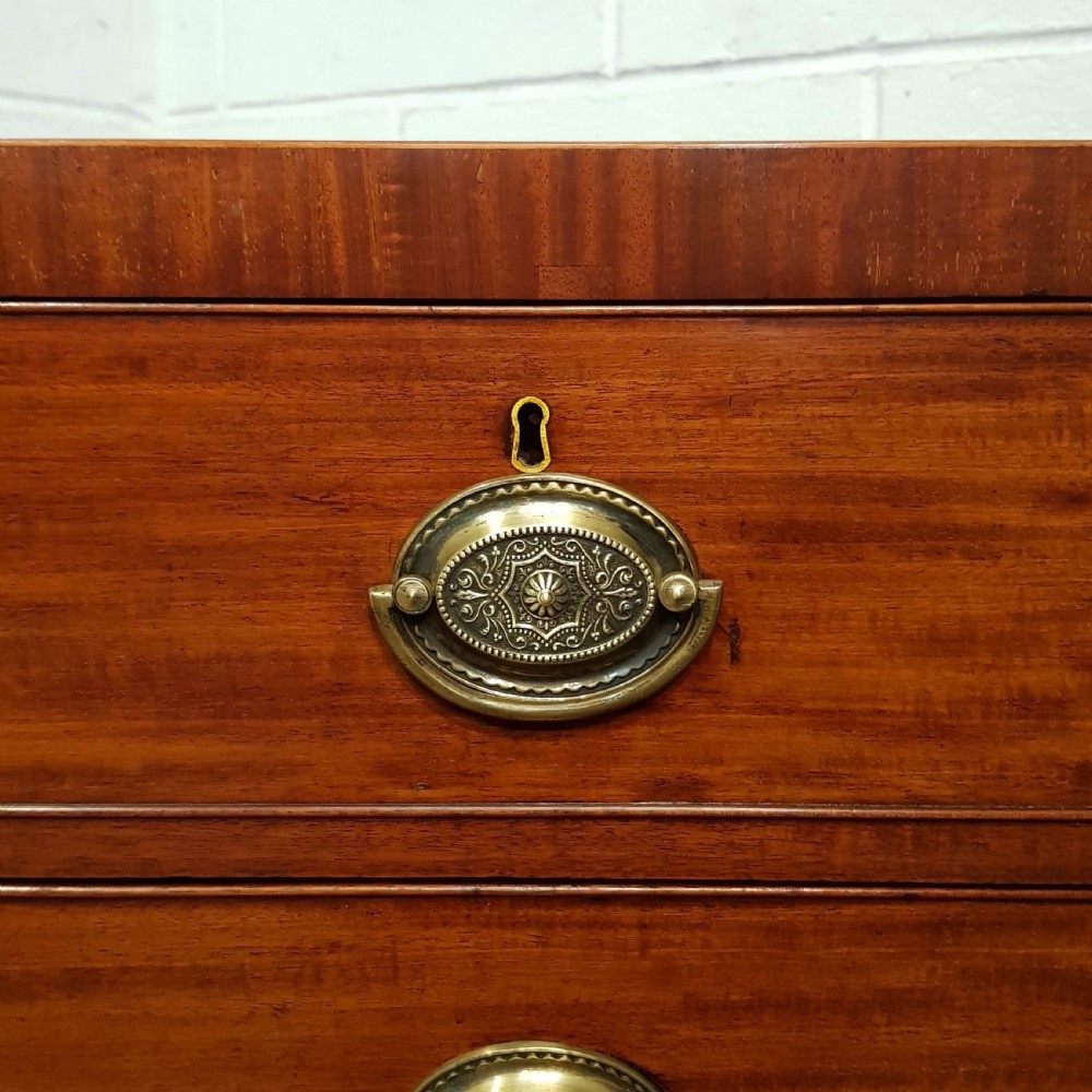 ANTIQUE REGENCY MAHOGANY CHEST OF DRAWERS C1820 View V