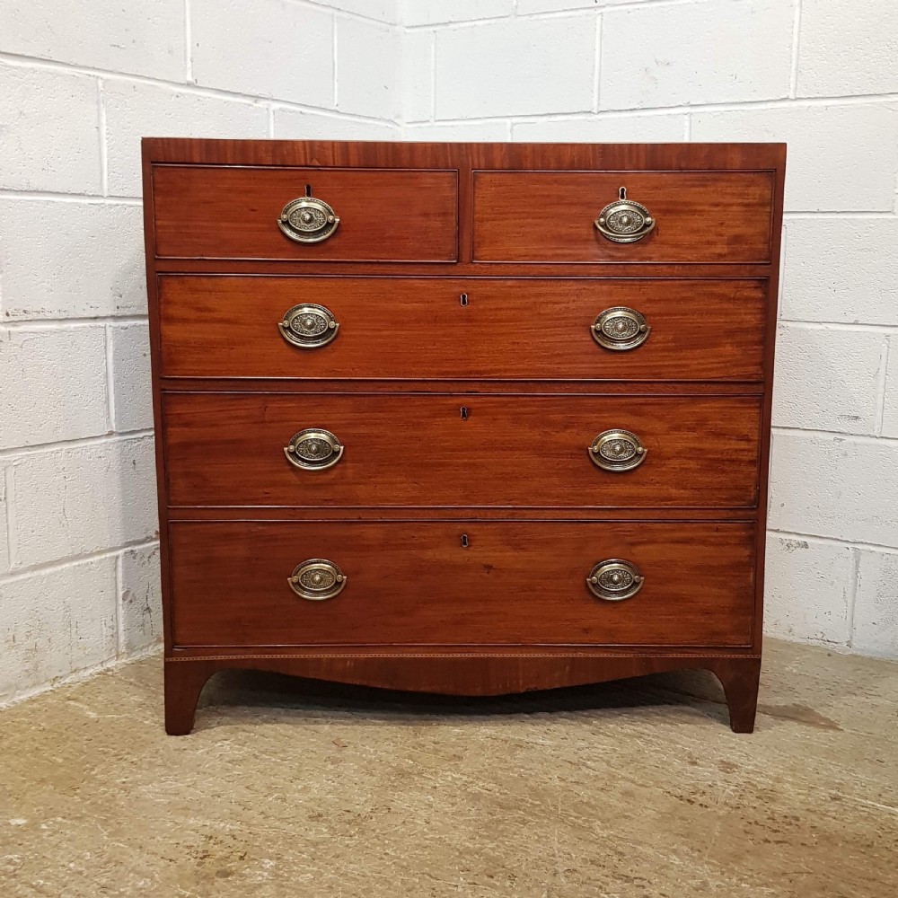 ANTIQUE REGENCY MAHOGANY CHEST OF DRAWERS C1820 View VI