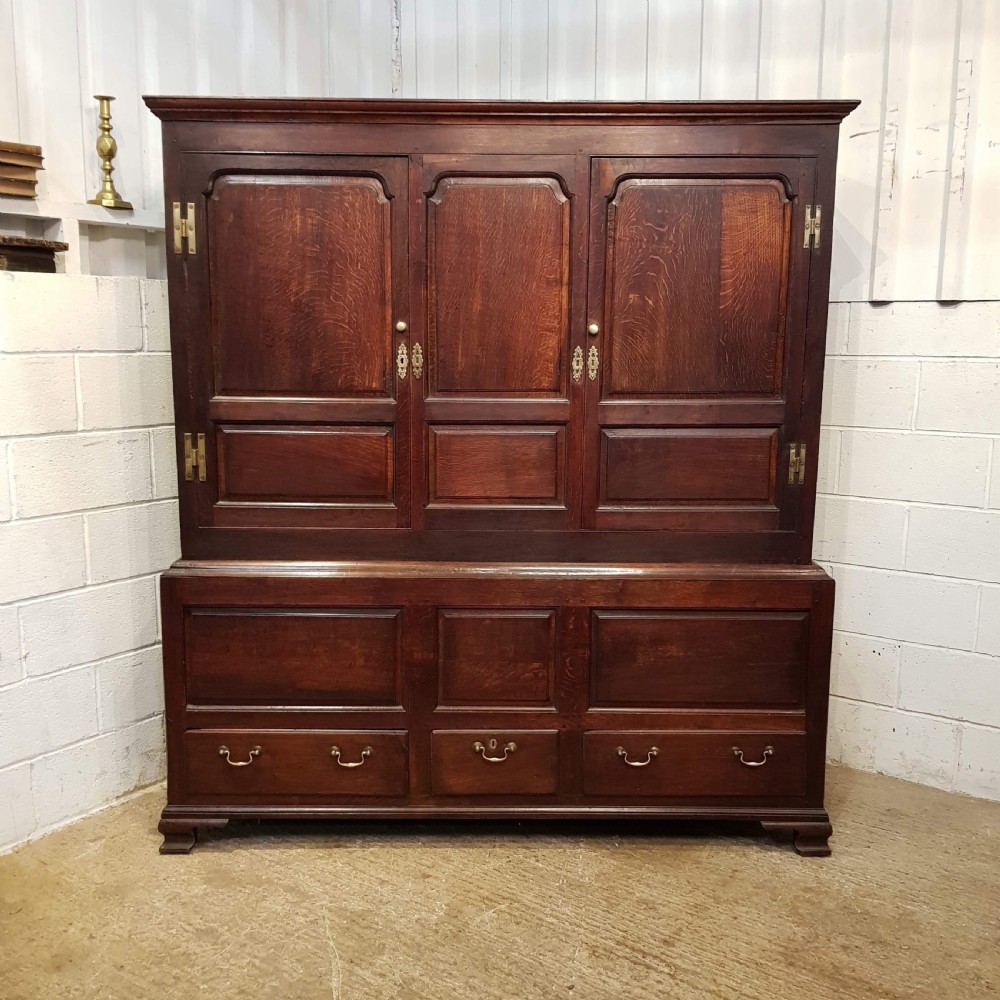 ANTIQUE 18TH CENTURY PERIOD OAK TAK CUPBOARD C1780 View VIII