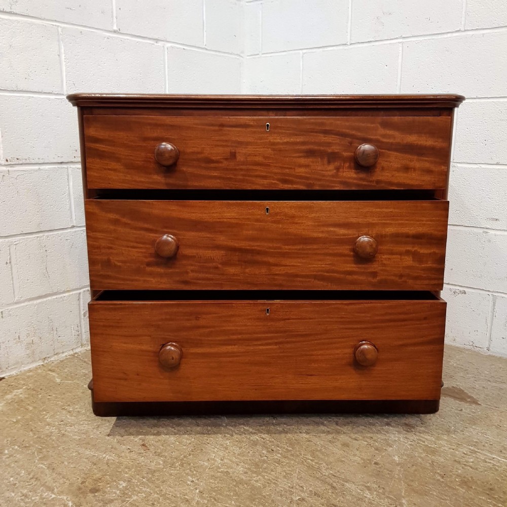 ANTIQUE VICTORIAN MAHOGANY CHEST OF DRAWERS C1880 View IV